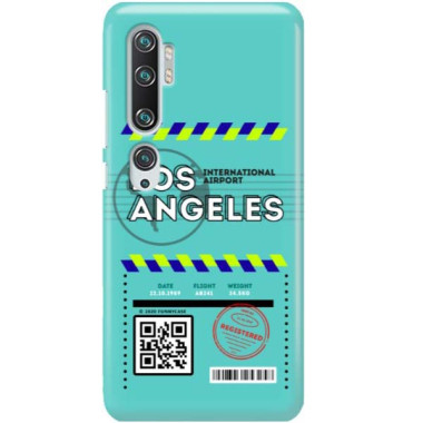 Etui Xiaomi MI NOTE 10, Etui Boarding Card Wzory Transparentny - FunnyCase