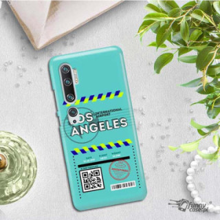 Etui Xiaomi MI NOTE 10, Etui Boarding Card Wzory Transparentny - FunnyCase