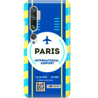 Etui Xiaomi MI NOTE 10, Etui Boarding Card Wzory Transparentny - FunnyCase