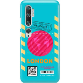 Etui Xiaomi MI NOTE 10, Etui Boarding Card Wzory Transparentny - FunnyCase