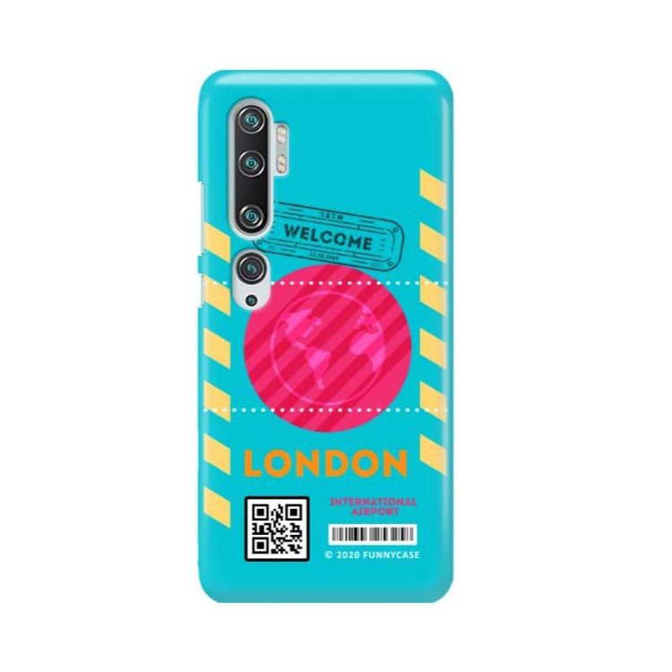 Etui Xiaomi MI NOTE 10, Etui Boarding Card Wzory Transparentny - FunnyCase