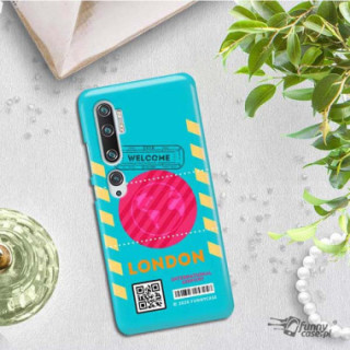 Etui Xiaomi MI NOTE 10, Etui Boarding Card Wzory Transparentny - FunnyCase
