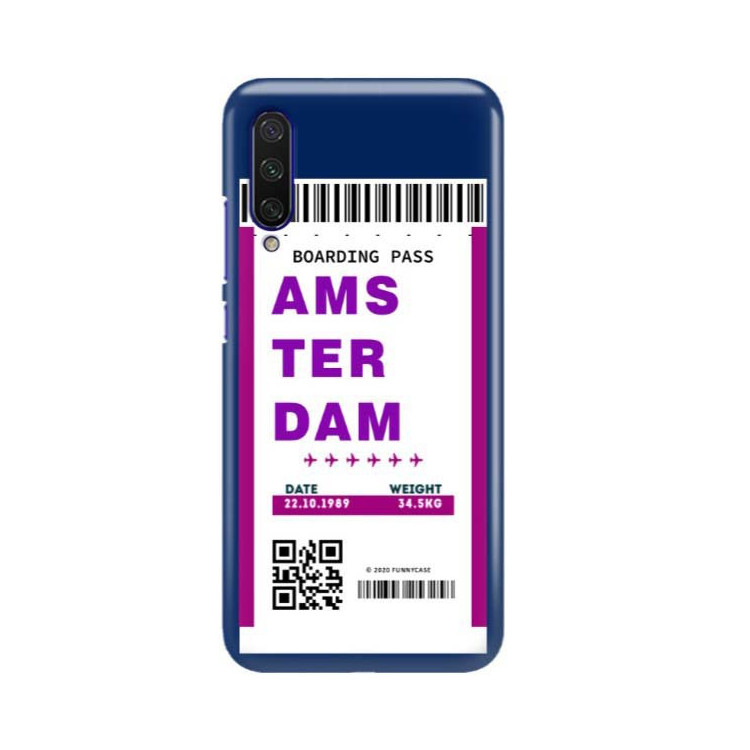 Etui Xiaomi MI9 LITE, Etui Boarding Card Wzory Transparentny - FunnyCase