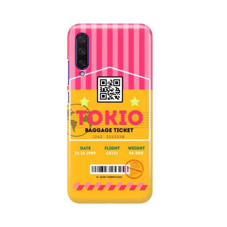 Etui Xiaomi MI9 LITE, Etui Boarding Card Wzory Transparentny - FunnyCase