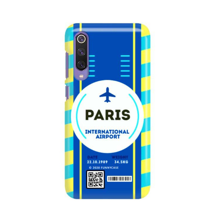 Etui Xiaomi MI9 SE, Etui Boarding Card Wzory Transparentny - FunnyCase
