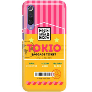 Etui Xiaomi MI9 SE, Etui Boarding Card Wzory Transparentny - FunnyCase