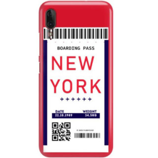 Etui Motorola MOTO E6 PLAY, Etui Boarding Card Wzory Transparentny - FunnyCase