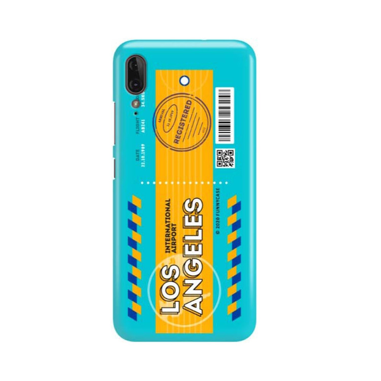 Etui Motorola MOTO E6 PLAY, Etui Boarding Card Wzory Transparentny - FunnyCase