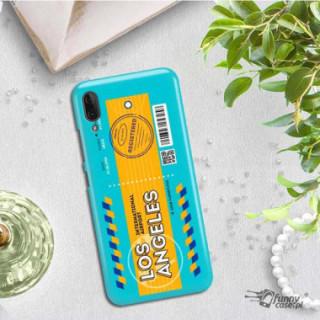 Etui Motorola MOTO E6 PLAY, Etui Boarding Card Wzory Transparentny - FunnyCase