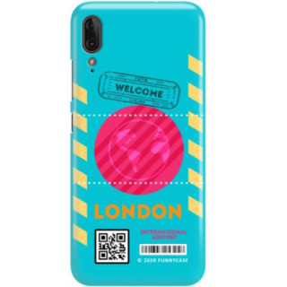 Etui Motorola MOTO E6 PLAY, Etui Boarding Card Wzory Transparentny - FunnyCase