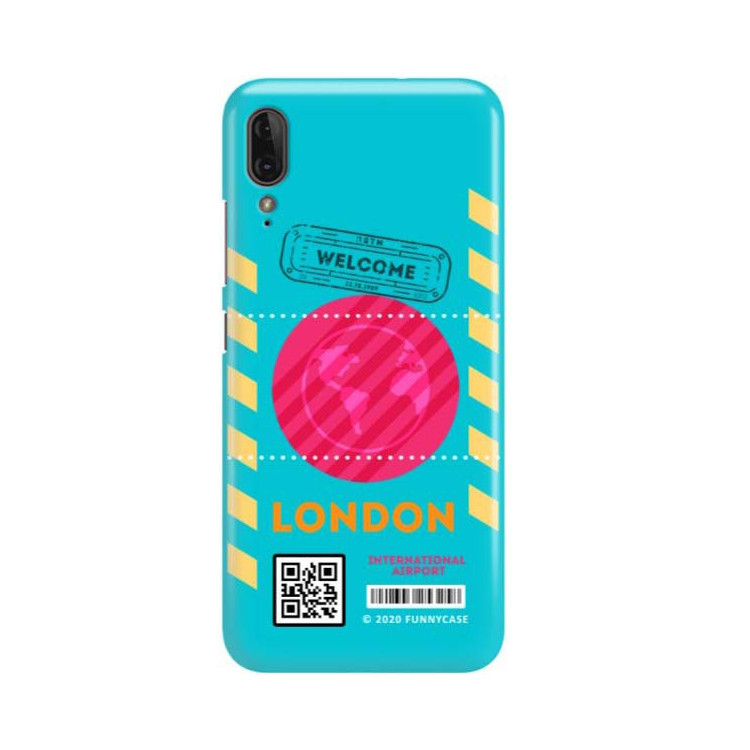 Etui Motorola MOTO E6 PLAY, Etui Boarding Card Wzory Transparentny - FunnyCase