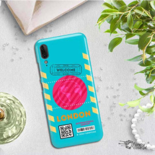 Etui Motorola MOTO E6 PLAY, Etui Boarding Card Wzory Transparentny - FunnyCase