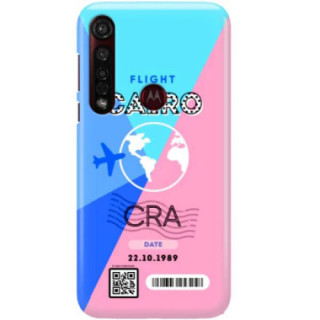 Etui Motorola MOTO G8 PLUS, Etui Boarding Card Wzory Transparentny - FunnyCase
