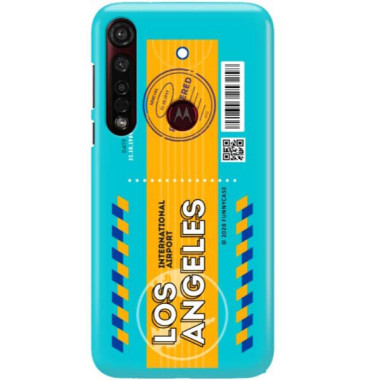 Etui Motorola MOTO G8 PLUS, Etui Boarding Card Wzory Transparentny - FunnyCase
