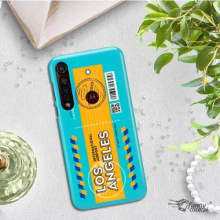Etui Motorola MOTO G8 PLUS, Etui Boarding Card Wzory Transparentny - FunnyCase