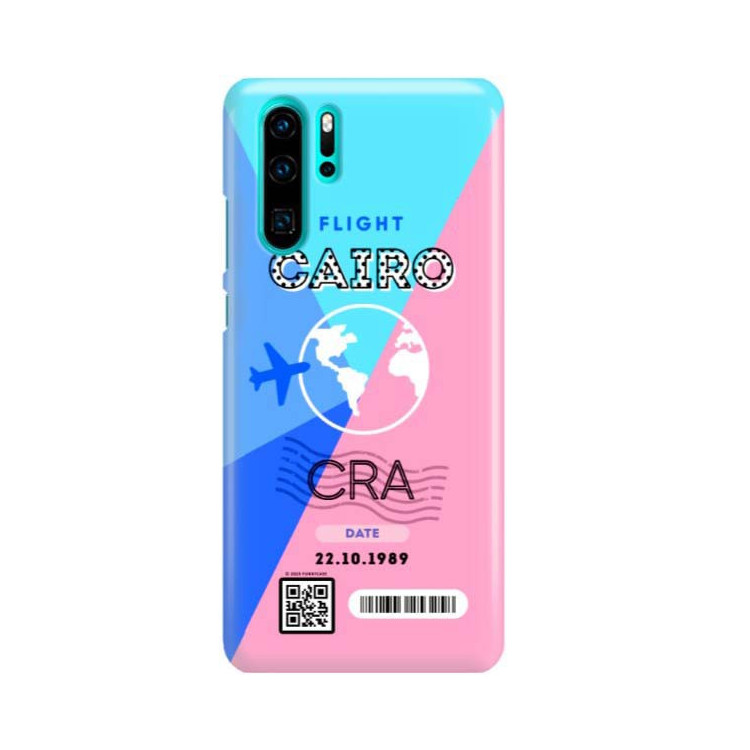 Etui Huawei P30 PRO, Etui Boarding Card Wzory Transparentny - FunnyCase