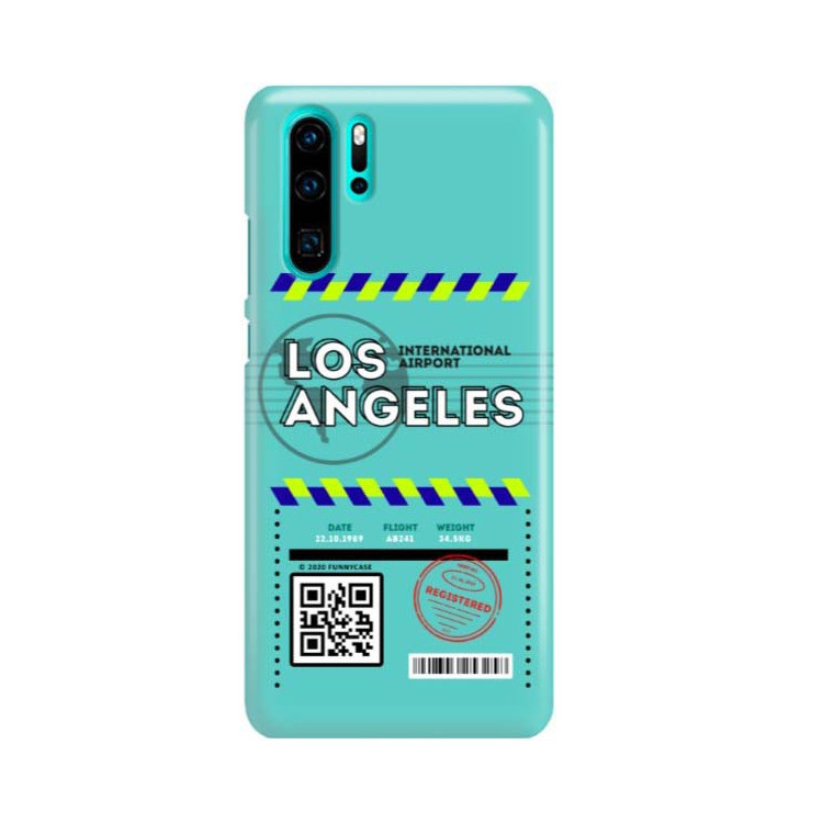 Etui Huawei P30 PRO, Etui Boarding Card Wzory Transparentny - FunnyCase