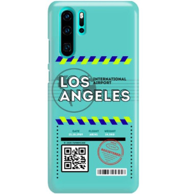 Etui Huawei P30 PRO, Etui Boarding Card Wzory Transparentny - FunnyCase