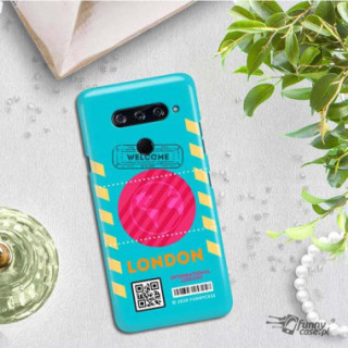 Etui Lg V40, Etui Boarding Card Wzory Transparentny - FunnyCase