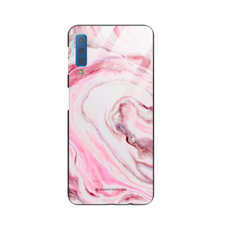 Black Case Wzory ST_NMR Samsung GALAXY A7 2018  - FunnyCase 