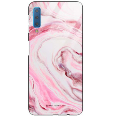 Black Case Wzory ST_NMR Samsung GALAXY A7 2018  - FunnyCase 