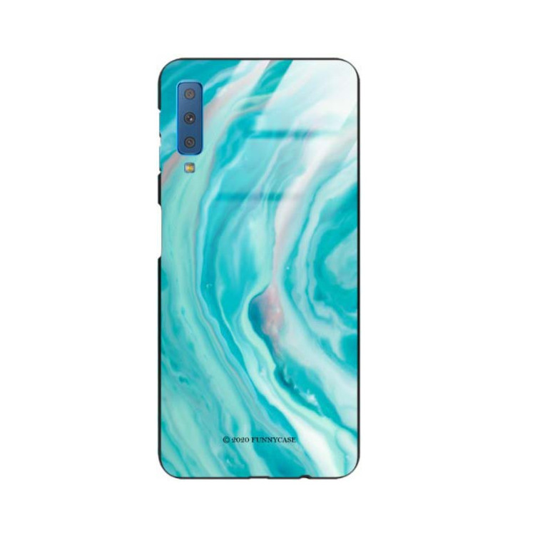 Black Case Wzory ST_NMR Samsung GALAXY A7 2018  - FunnyCase 