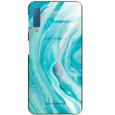 Black Case Wzory ST_NMR Samsung GALAXY A7 2018  - FunnyCase 