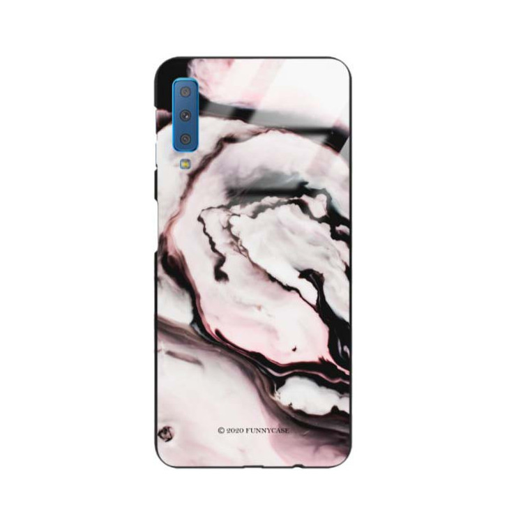 Black Case Wzory ST_NMR Samsung GALAXY A7 2018  - FunnyCase 