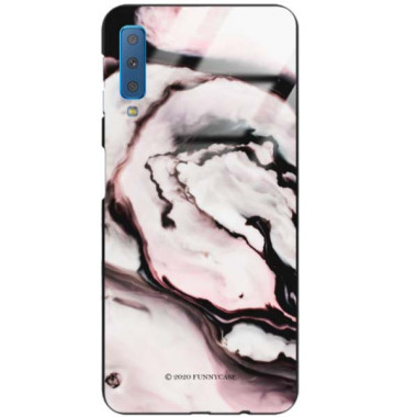 Black Case Wzory ST_NMR Samsung GALAXY A7 2018  - FunnyCase 