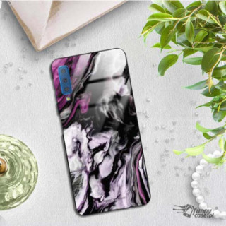 Black Case Wzory ST_NMR Samsung GALAXY A7 2018  - FunnyCase 