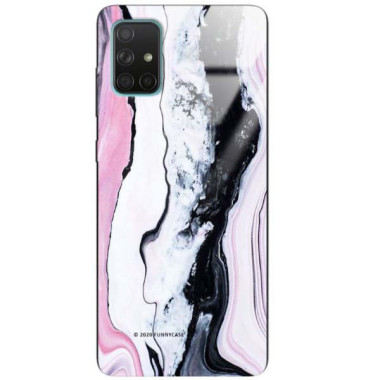 Black Case Wzory ST_NMR Samsung GALAXY A71  - FunnyCase 