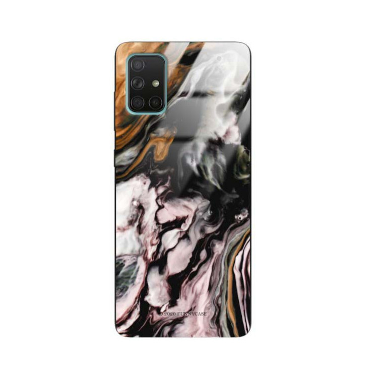 Black Case Wzory ST_NMR Samsung GALAXY A71  - FunnyCase 