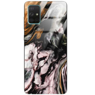 Black Case Wzory ST_NMR Samsung GALAXY A71  - FunnyCase 