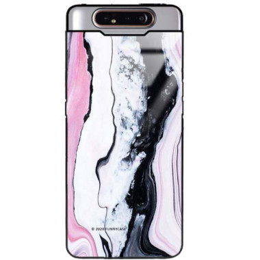 Black Case Wzory ST_NMR Samsung GALAXY A90  - FunnyCase 