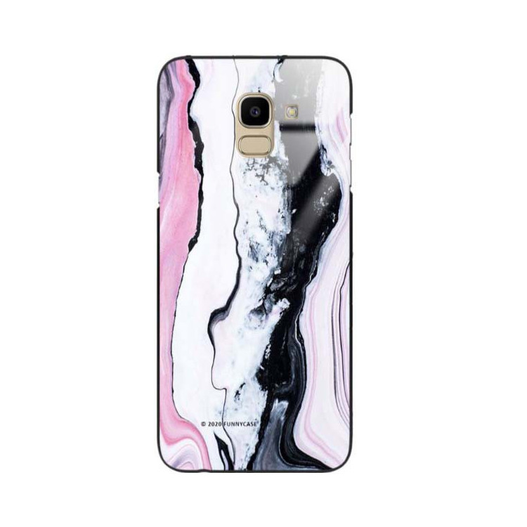 Black Case Wzory ST_NMR Samsung GALAXY J6 2018  - FunnyCase 