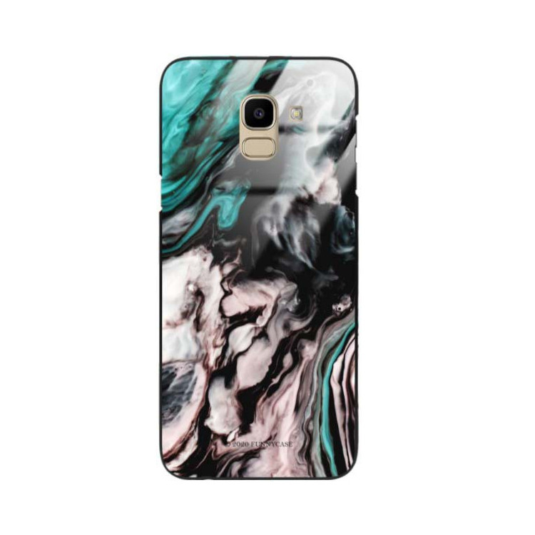 Black Case Wzory ST_NMR Samsung GALAXY J6 2018  - FunnyCase 