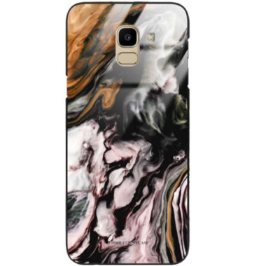 Black Case Wzory ST_NMR Samsung GALAXY J6 2018  - FunnyCase 