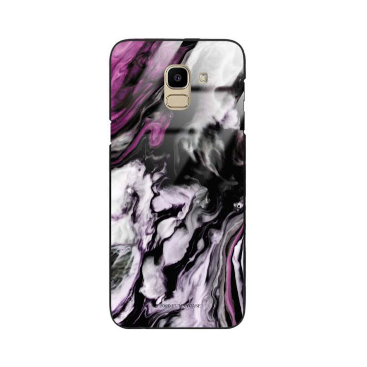 Black Case Wzory ST_NMR Samsung GALAXY J6 2018  - FunnyCase 