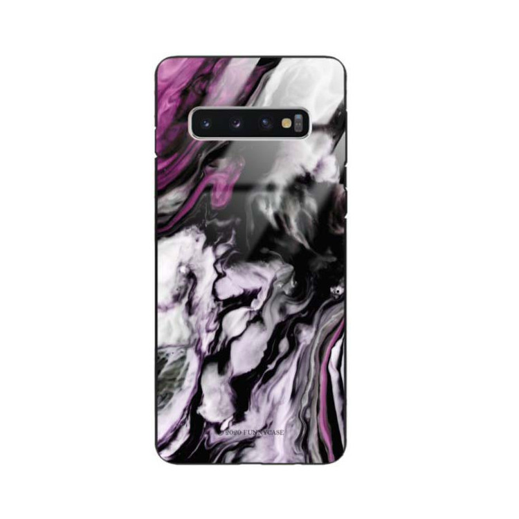 Black Case Wzory ST_NMR Samsung GALAXY S10  - FunnyCase 