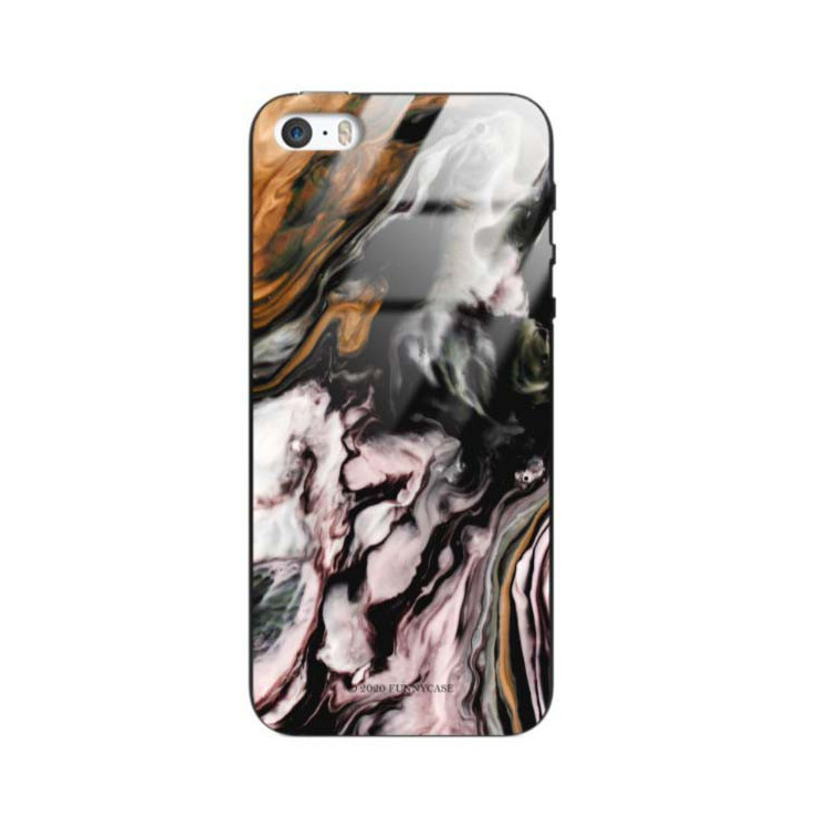 Black Case Wzory ST_NMR Apple IPHONE 5 / 5S / SE  - FunnyCase 