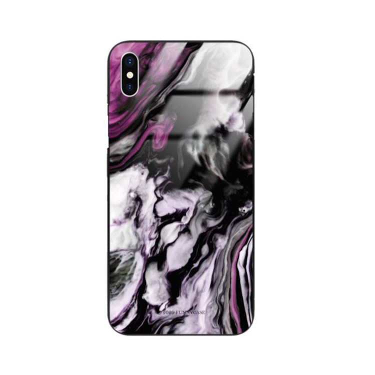 Black Case Wzory ST_NMR Apple IPHONE X / XS  - FunnyCase 