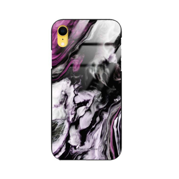 Black Case Wzory ST_NMR Apple IPHONE XR  - FunnyCase 