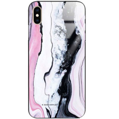 Black Case Wzory ST_NMR Apple IPHONE XS MAX  - FunnyCase 