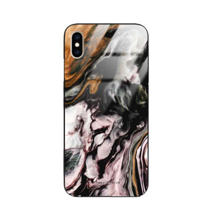 Black Case Wzory ST_NMR Apple IPHONE XS MAX  - FunnyCase 