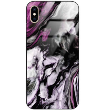 Black Case Wzory ST_NMR Apple IPHONE XS MAX  - FunnyCase 