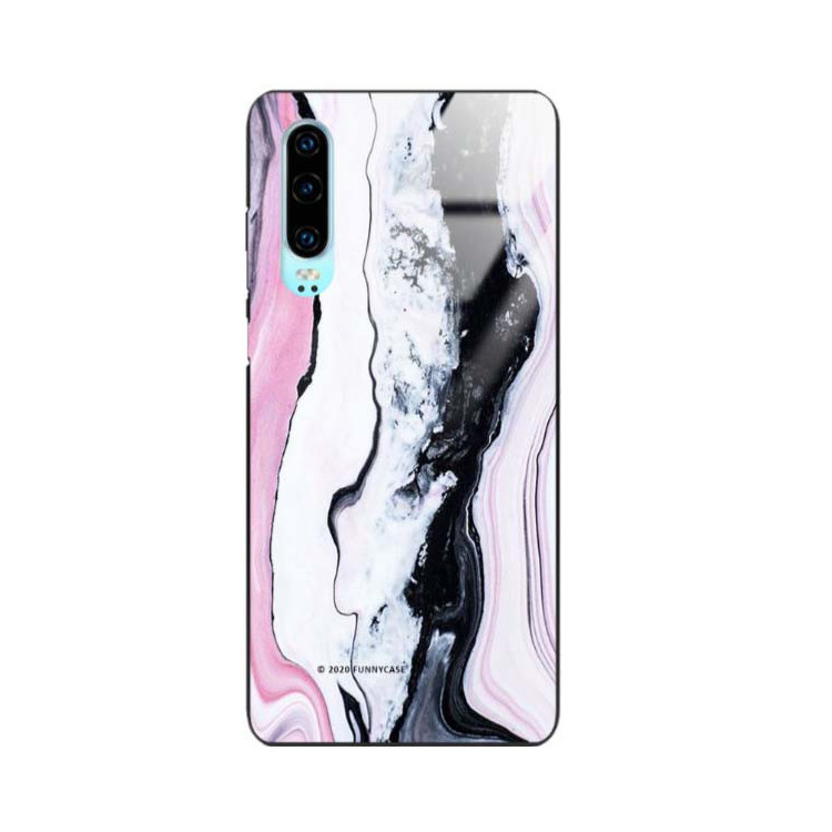 Black Case Wzory ST_NMR Huawei P30  - FunnyCase 