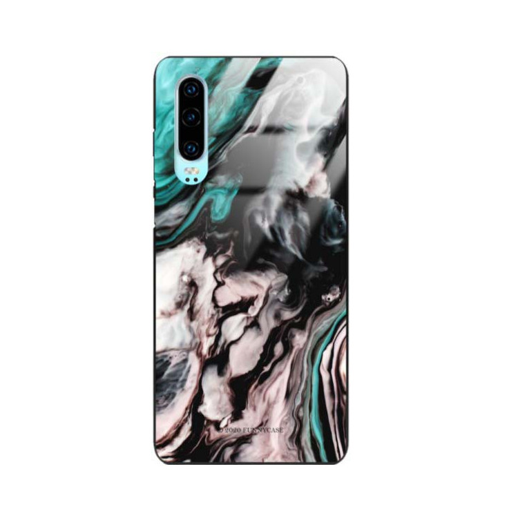 Black Case Wzory ST_NMR Huawei P30  - FunnyCase 