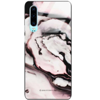 Black Case Wzory ST_NMR Huawei P30  - FunnyCase 