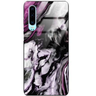 Black Case Wzory ST_NMR Huawei P30  - FunnyCase 