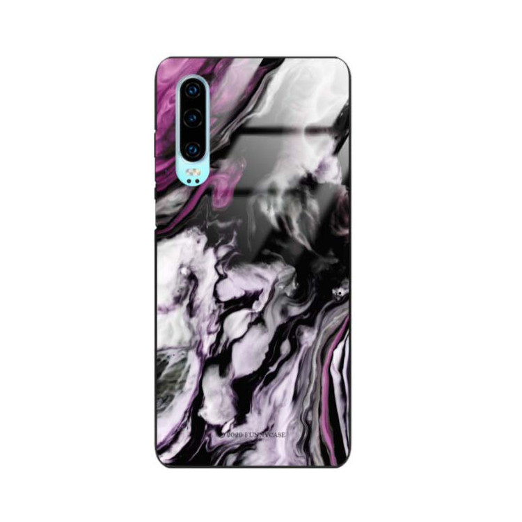 Black Case Wzory ST_NMR Huawei P30  - FunnyCase 